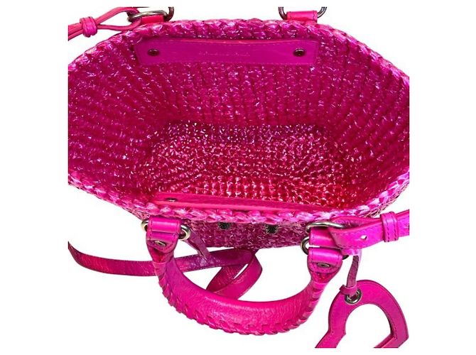 Borsa a mano Balenciaga Le Cagoul Panier Small Rosa - vista 9