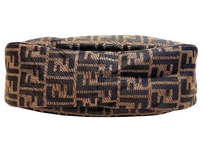 Borsa a mano e borsa a tracolla Fendi Zucca FF Logo Marrone - vista 3