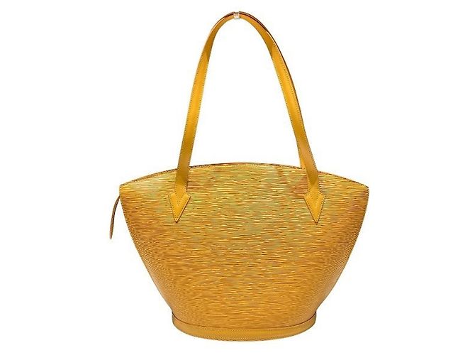 Borsa shopper Louis Vuitton Epi Saint Jacques Giallo - vista 2