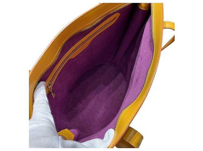 Borsa shopper Louis Vuitton Epi Saint Jacques Giallo - vista 5