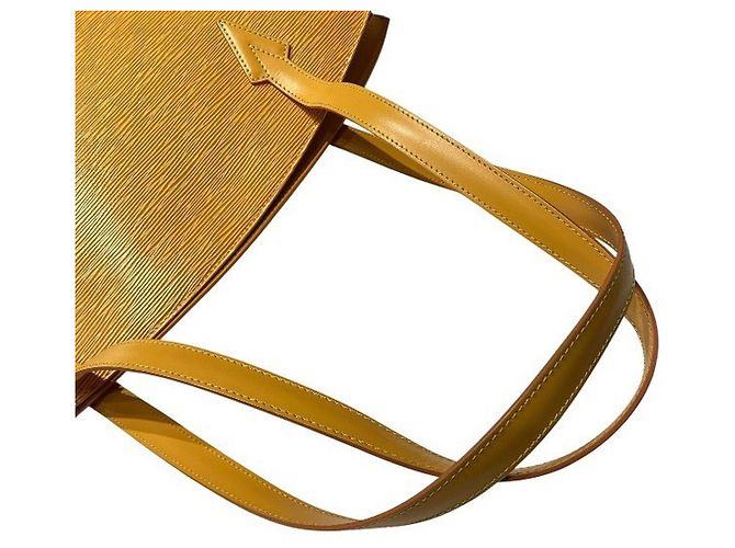 Borsa shopper Louis Vuitton Epi Saint Jacques Giallo - vista 8