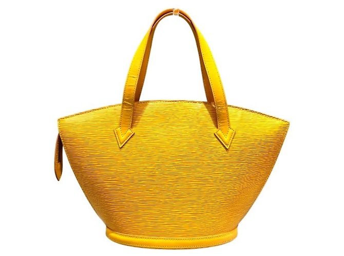 Borsa Louis Vuitton Epi Saint Jacques Giallo - vista 2