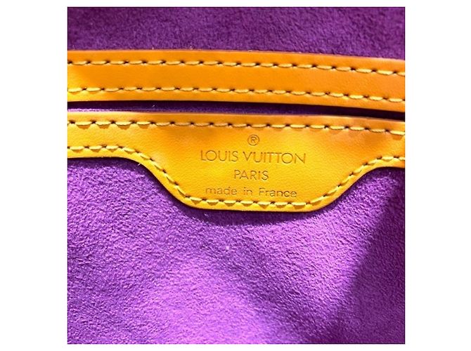 Borsa Louis Vuitton Epi Saint Jacques Giallo - vista 4