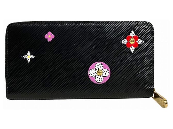 Cartera Zippy Epi Flower Louis Vuitton Negro - vista 2