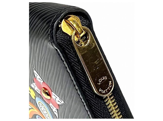Cartera Zippy Epi Flower Louis Vuitton Negro - vista 5