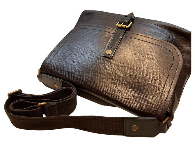Borsa Messenger Louis Vuitton Omaha Marrone - vista 9