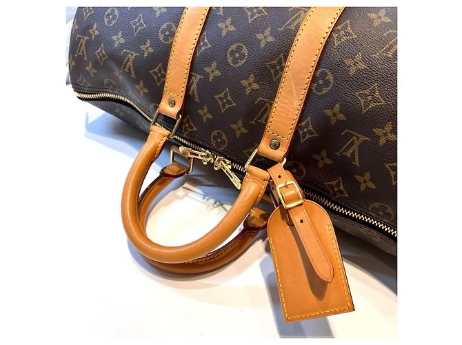 Borsa Boston Louis Vuitton Keepall 45 Marrone - vista 9