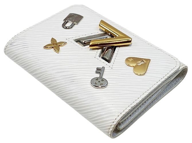 Cartera tríptico Louis Vuitton Portefeuille Twist Compact Blanco - vista 9