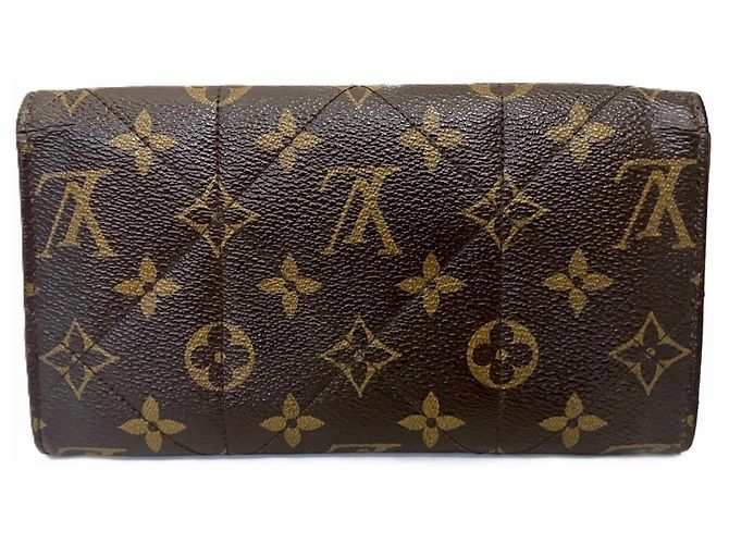 Cartera larga Louis Vuitton Portefeuille Sarah Monogram Etoile Castaño - vista 2