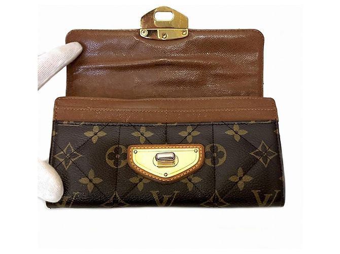 Cartera larga Louis Vuitton Portefeuille Sarah Monogram Etoile Castaño - vista 3