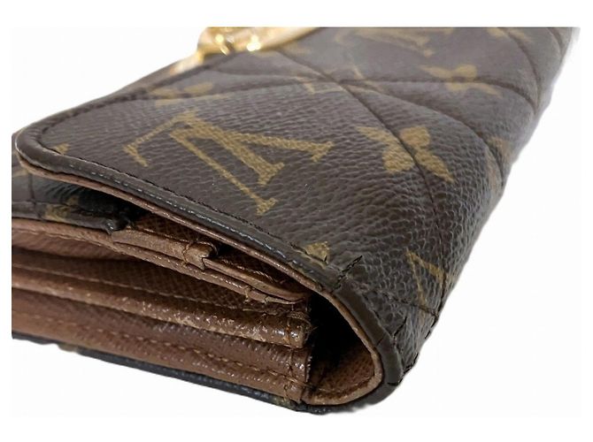 Cartera larga Louis Vuitton Portefeuille Sarah Monogram Etoile Castaño - vista 8