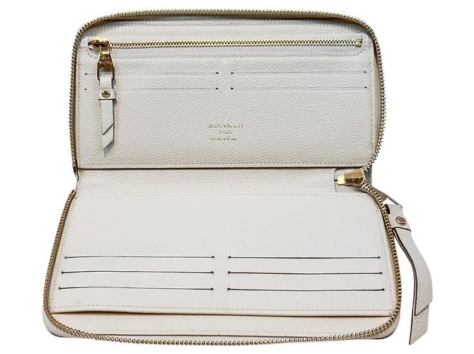 Cartera larga bi-fold Louis Vuitton Portefeuille Secret Blanco - vista 3
