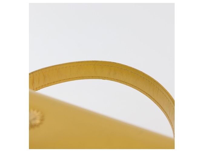 Borsa a mano Gianni Versace Vanity in pelle Giallo Oro Autentica BA12828 D'oro - vista 14