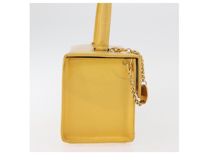 Borsa a mano Gianni Versace Vanity in pelle Giallo Oro Autentica BA12828 D'oro - vista 4