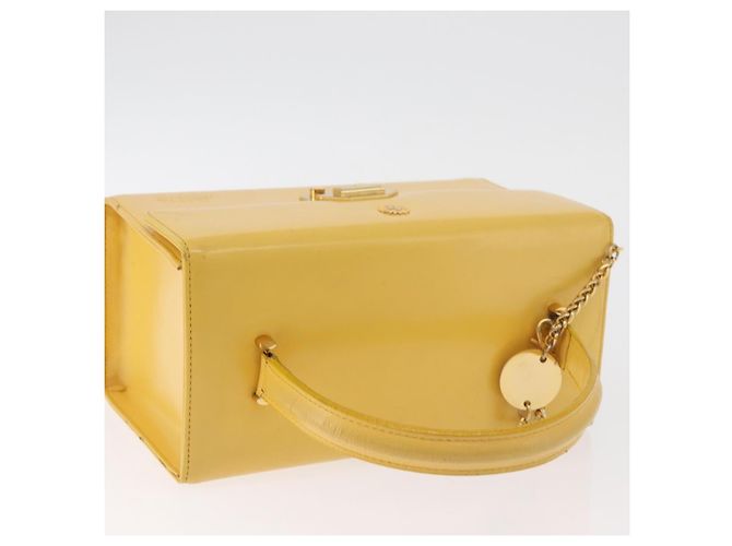 Borsa a mano Gianni Versace Vanity in pelle Giallo Oro Autentica BA12828 D'oro - vista 6