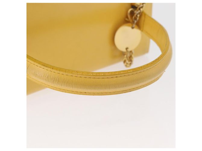 Borsa a mano Gianni Versace Vanity in pelle Giallo Oro Autentica BA12828 D'oro - vista 7