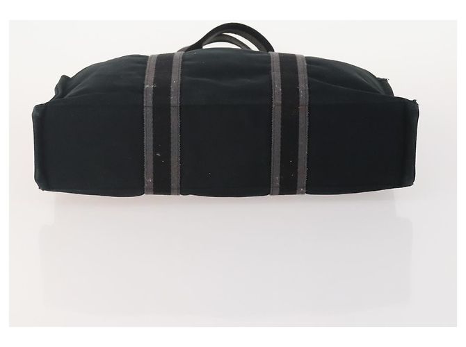 Hermès Borsa Fourre Tout HERMES 2 Set Cotton Black Navy Auth BA12675 Nero Blu navy - vista 7