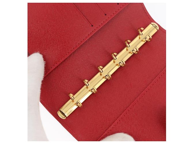 LOUIS VUITTON Epi Agenda PM Day Planner Cover Red R20057 LV Auth 180406A Roja - vista 10