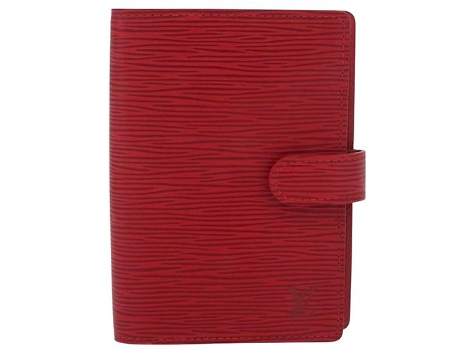 LOUIS VUITTON Epi Agenda PM Day Planner Cover Red R20057 LV Auth 180406A Roja - vista 13