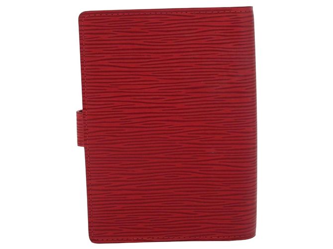 LOUIS VUITTON Epi Agenda PM Day Planner Cover Red R20057 LV Auth 180406A Roja - vista 2