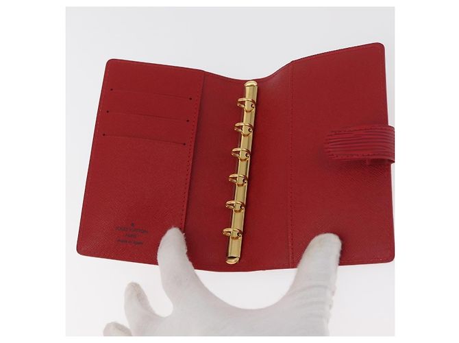LOUIS VUITTON Epi Agenda PM Day Planner Cover Red R20057 LV Auth 180406A Roja - vista 8