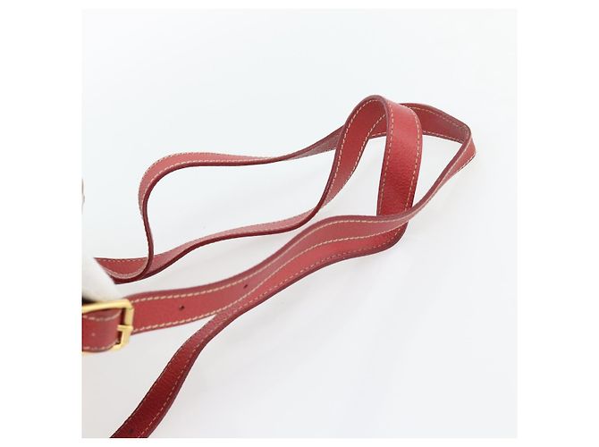 Zaino GUCCI Bamboo Scamoso Rosso Oro 003 2058 0030 Auth 181155 D'oro - vista 14