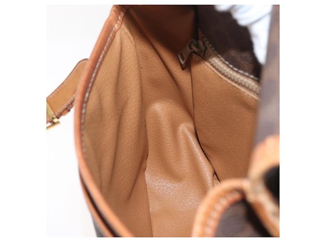 Céline Borsa a Spalla CELINE Macadam Canvas PVC Pelle Marrone Oro Auth BA12773 D'oro - vista 22