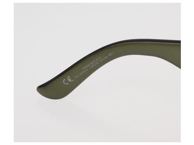 GUCCI Bamboo Horsebit Sunglasses plastic Green Auth BA12852 - view 11