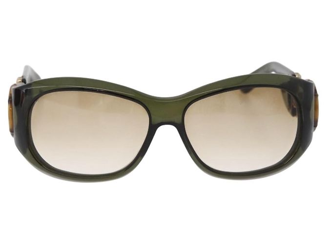 GUCCI Bamboo Horsebit Sunglasses plastic Green Auth BA12852 - view 13