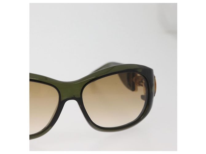 GUCCI Bamboo Horsebit Sunglasses plastic Green Auth BA12852 - view 4