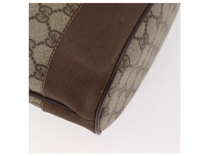 Borsa GUCCI GG Supreme Web Sherry Line PVC Beige Oro 41 02 085 Auth BA12841 D'oro - vista 16