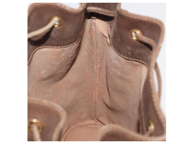 Borsa GUCCI GG Supreme Web Sherry Line PVC Beige Oro 41 02 085 Auth BA12841 D'oro - vista 20