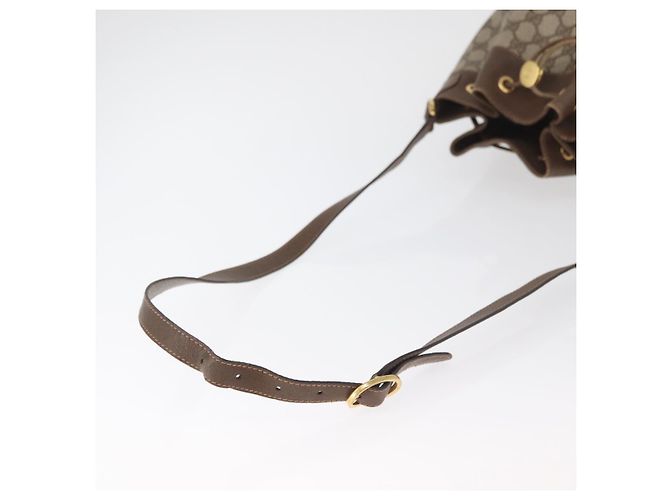 Borsa GUCCI GG Supreme Web Sherry Line PVC Beige Oro 41 02 085 Auth BA12841 D'oro - vista 7