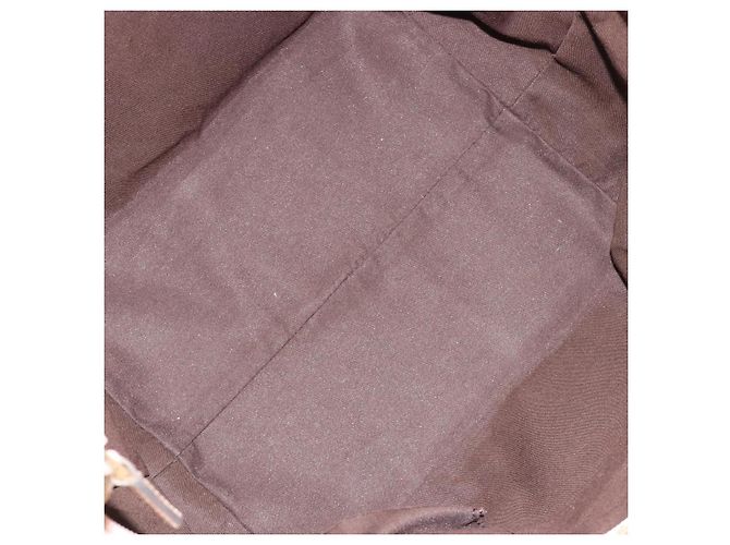 Borsa GUCCI GG Canvas Sherry Line Beige Oro 131230 Auth BA12928 D'oro - vista 11