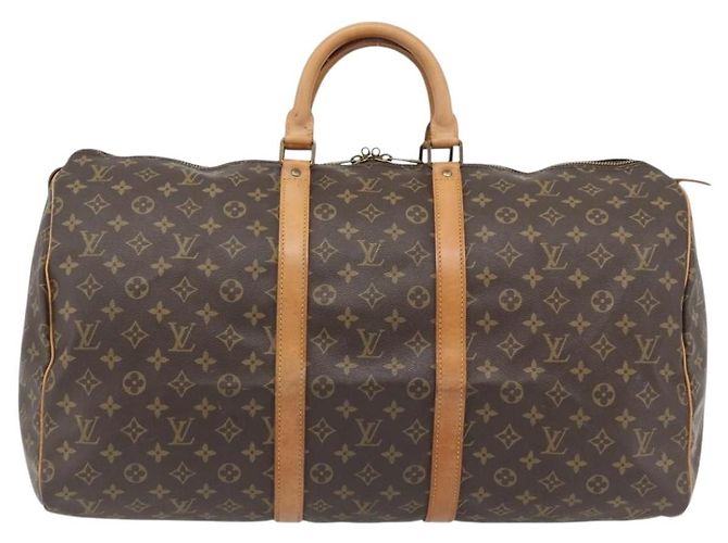 LOUIS VUITTON Monogram Keepall 55 Boston Bag M41424 LV Auth ka4447 Monogramma - vista 13