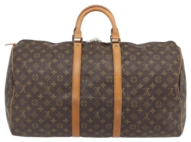 LOUIS VUITTON Monogram Keepall 55 Boston Bag M41424 LV Auth ka4447 Monogramma - vista 2