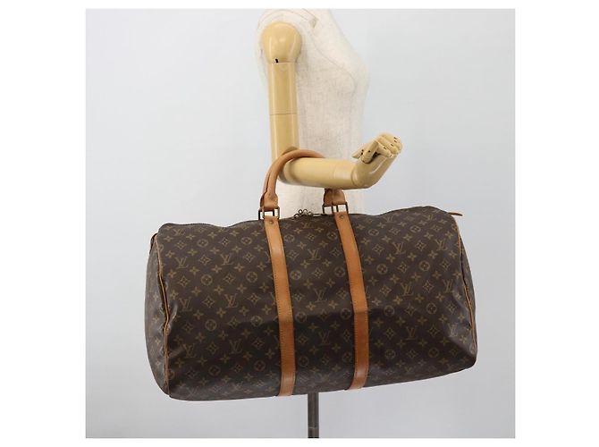 LOUIS VUITTON Monogram Keepall 55 Boston Bag M41424 LV Auth ka4447 Monogramma - vista 20