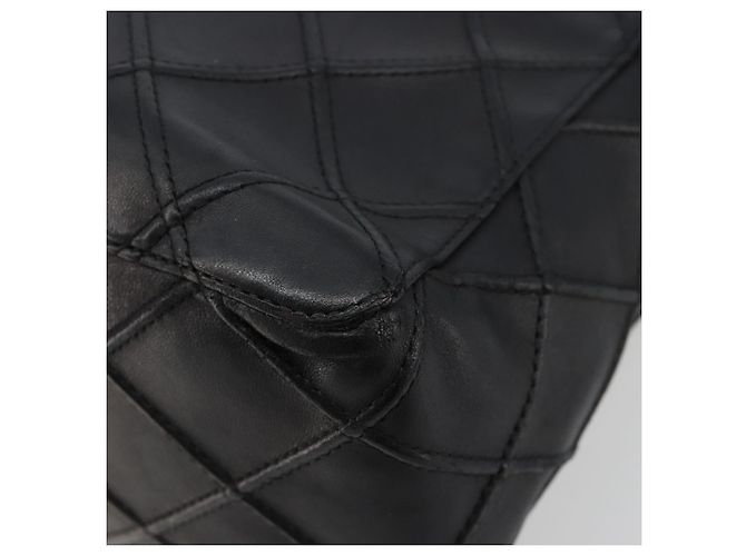 CHANEL Bicolore Shoulder Bag Leather Black Silver CC Auth ka4426 Silvery - view 15