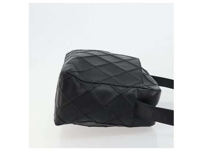 CHANEL Bicolore Shoulder Bag Leather Black Silver CC Auth ka4426 Silvery - view 3