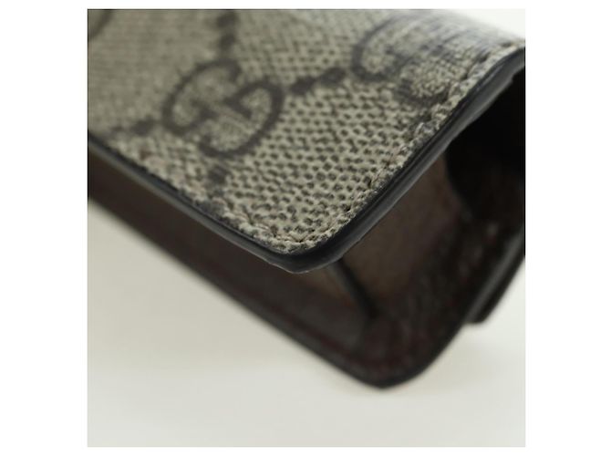 GUCCI GG Supreme Dice Case PVC Beige 662292 Auth 176770M - vista 16