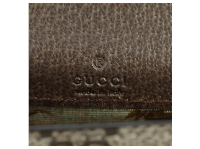 GUCCI GG Supreme Dice Case PVC Beige 662292 Auth 176770M - vista 18