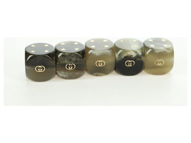 GUCCI GG Supreme Dice Case PVC Beige 662292 Auth 176770M - vista 21