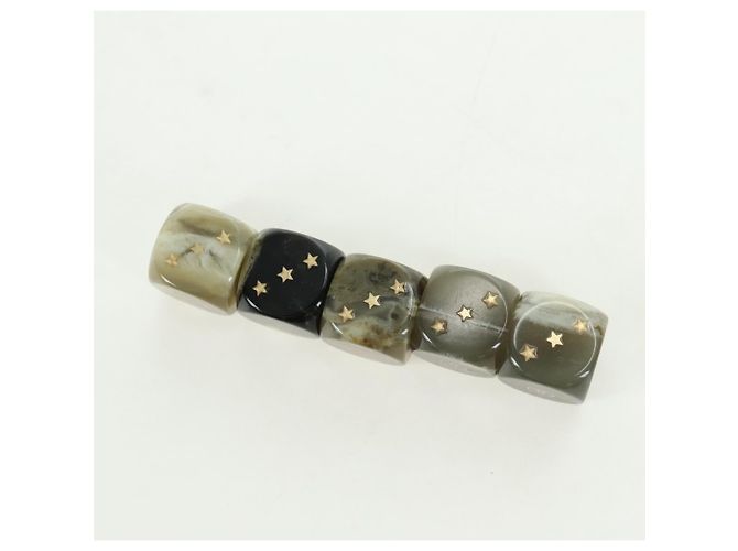 GUCCI GG Supreme Dice Case PVC Beige 662292 Auth 176770M - vista 25