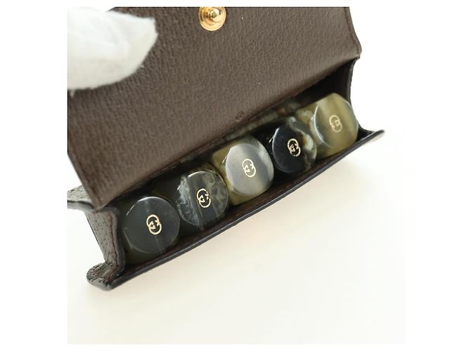 GUCCI GG Supreme Dice Case PVC Beige 662292 Auth 176770M - vista 28