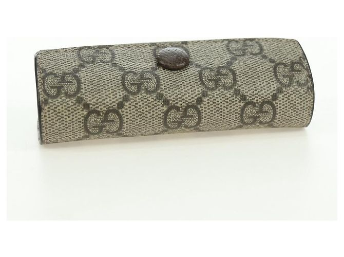 GUCCI GG Supreme Dice Case PVC Beige 662292 Auth 176770M - vista 5