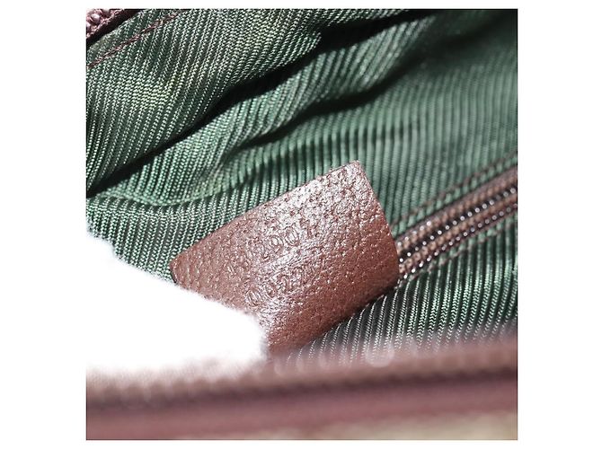 Borsa a Spalla GUCCI GG Canvas Beige Argento 132907 Auth 181277 - vista 12