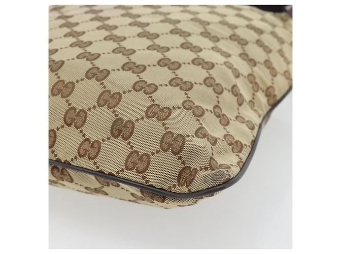 Borsa a Spalla GUCCI GG Canvas Beige Argento 132907 Auth 181277 - vista 16