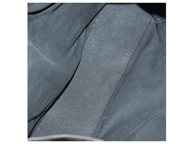 Hermès Borsa Fourre Tout HERMES Cotton 3 Set Black Gray Auth BA12670 Marrone Nero - vista 15