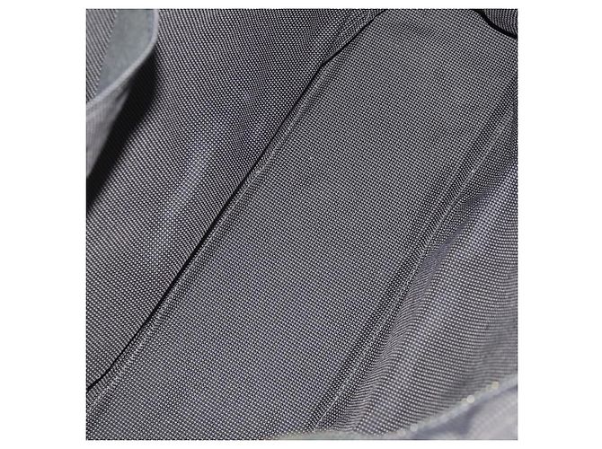 Hermès Borsa Fourre Tout HERMES Cotton 3 Set Black Gray Auth BA12670 Marrone Nero - vista 8