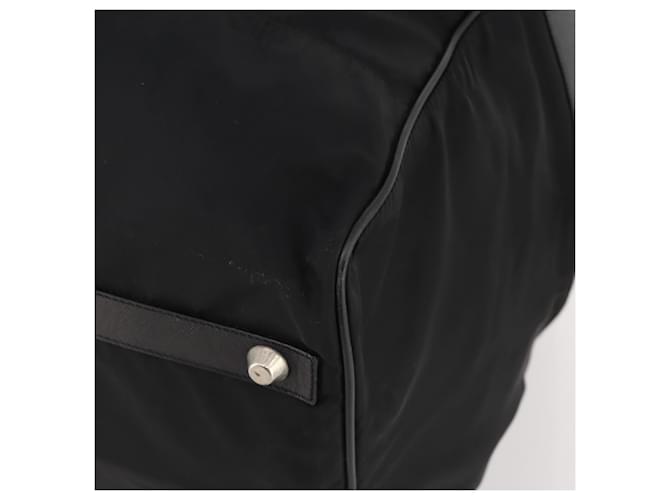 Borsa Boston PRADA in nylon 2way Nero Argento Auth 178374 - vista 16